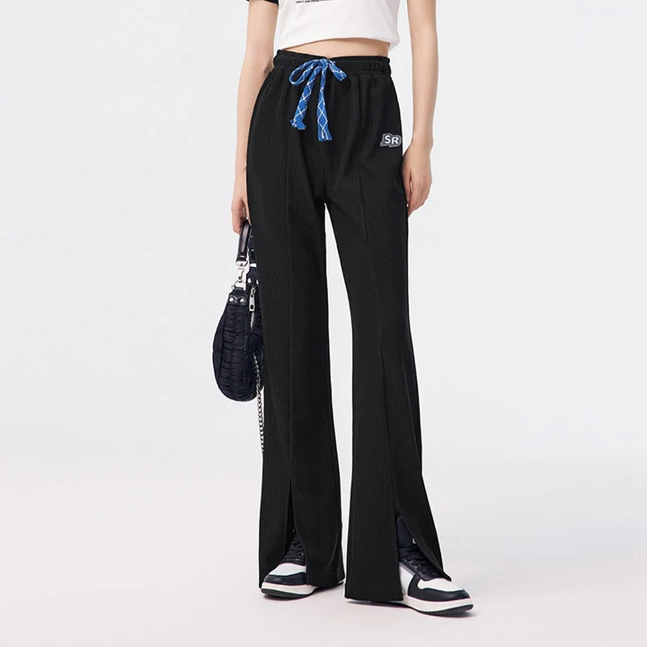 Trendy Flared Split Pants for Women