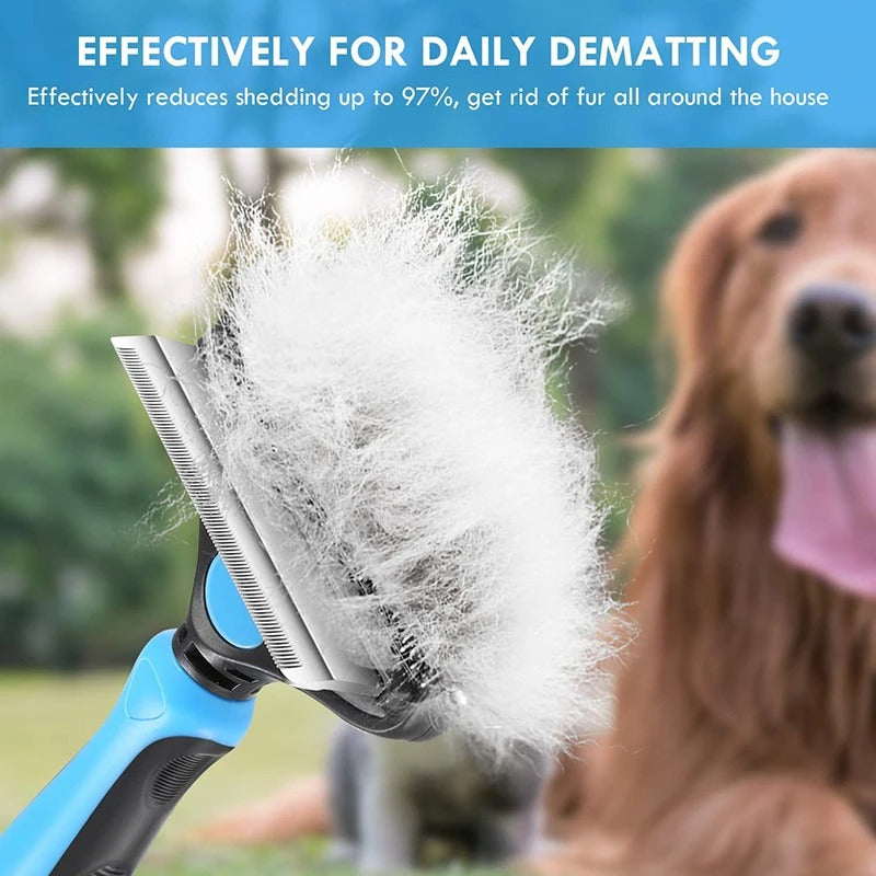 Professional 2-in-1 Dog Grooming Brush