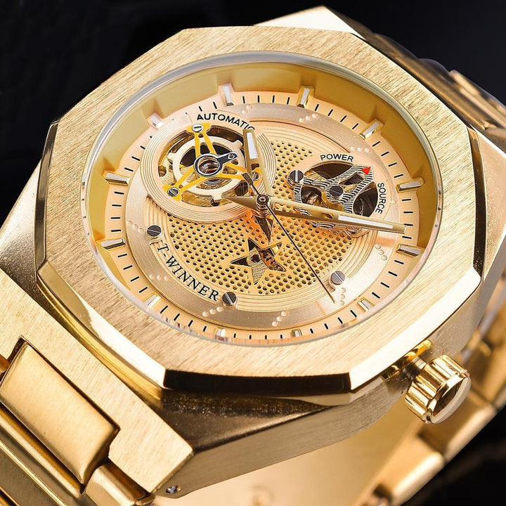 Casual Hollow Mechanical Movement Automatic Watch