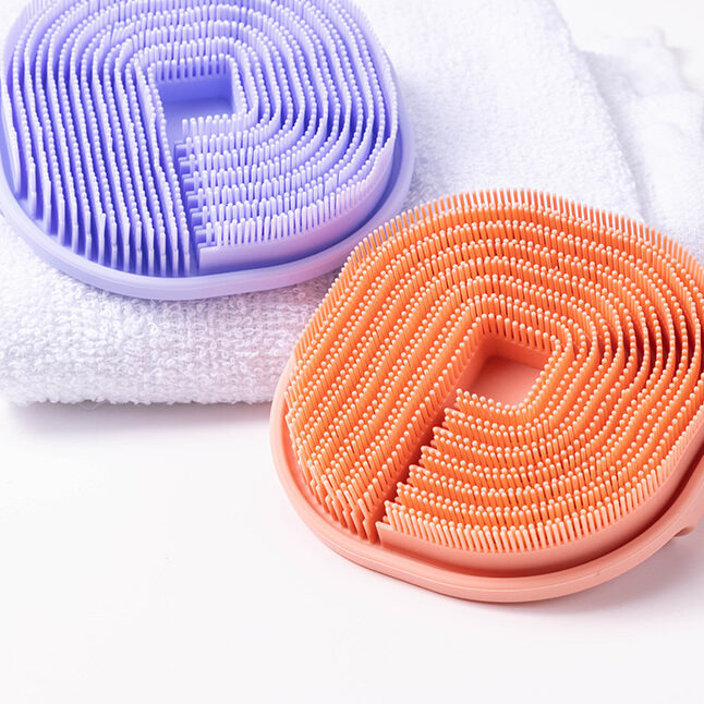 Soft Silicone Body Scrubber and Shampoo Brush