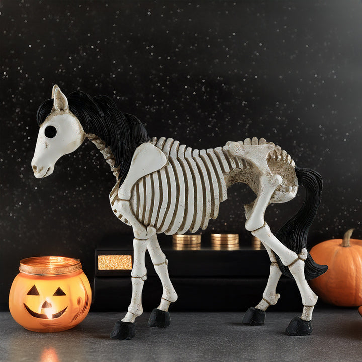 Halloween Skeleton Skull Horse Ornament Resin Decorations