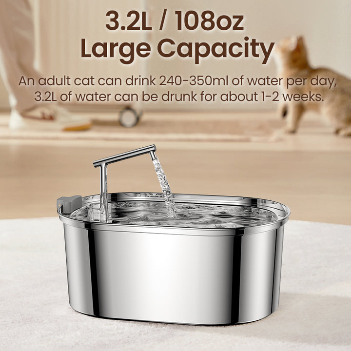 Stainless Steel Automatic Pet Water Fountain