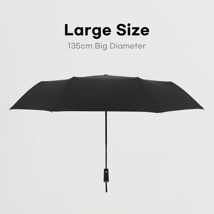 Large 53-Inch Automatic Folding Windproof Umbrella for Men