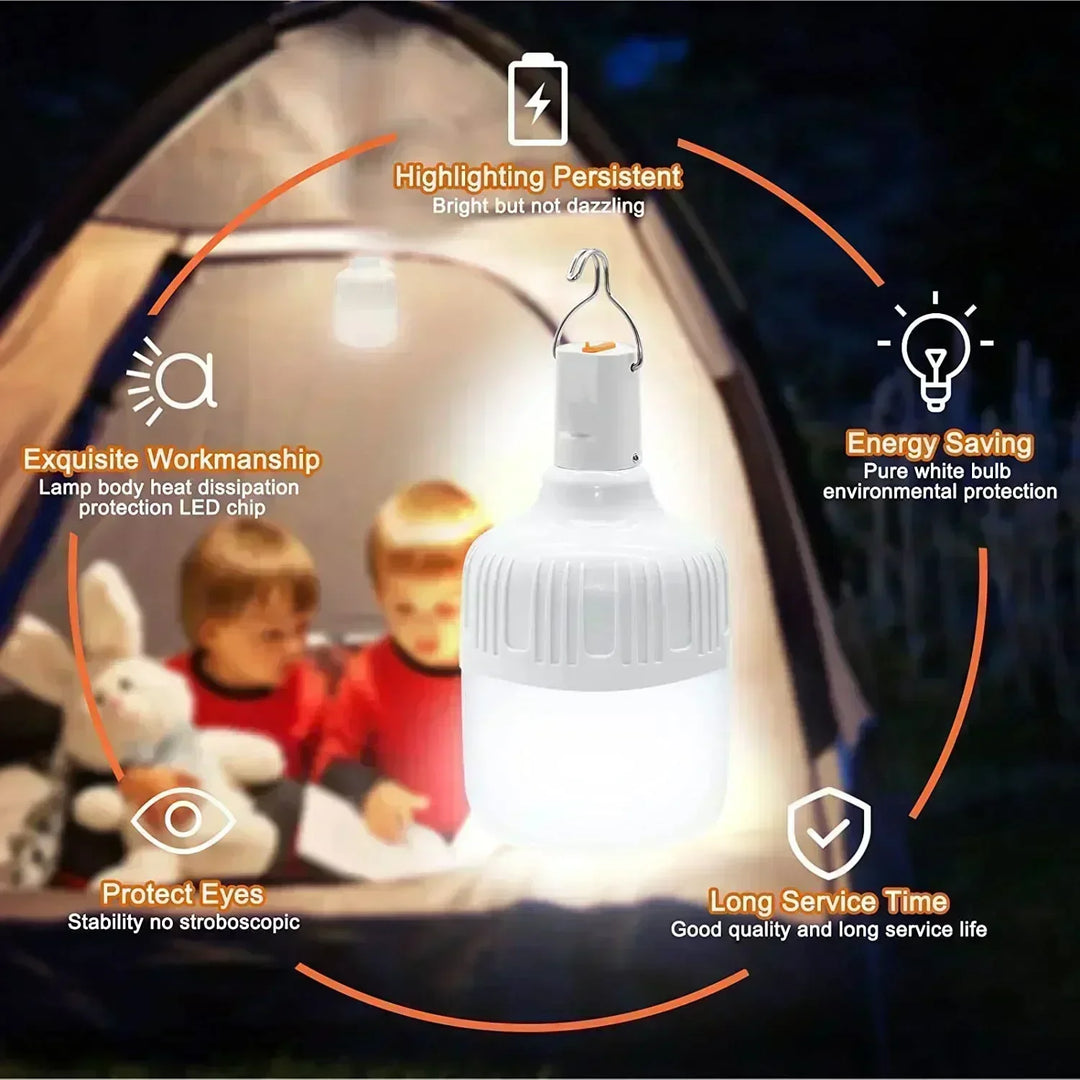 Ultra-Bright 60W LED Rechargeable Outdoor Lantern for Camping and Emergency
