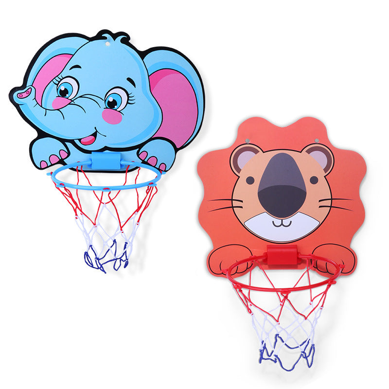 Kids Cartoon Animal Basketball Hoop Kit