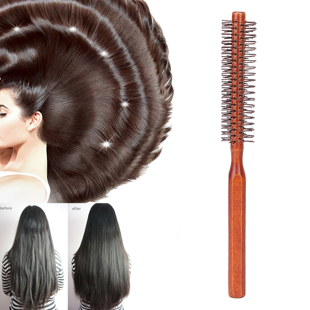 Round Wood Hair Brush