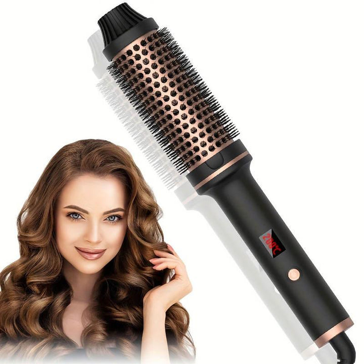 3-in-1 Ionic Hair Curler, Straightener, and Heated Styling Brush