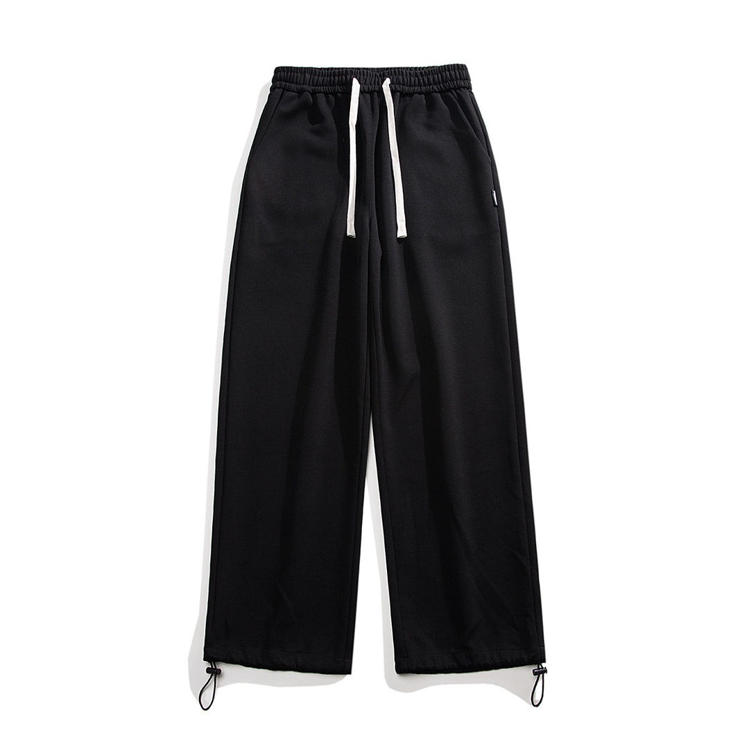 Drawstring Ankle-tied Loose Straight Sweatpants