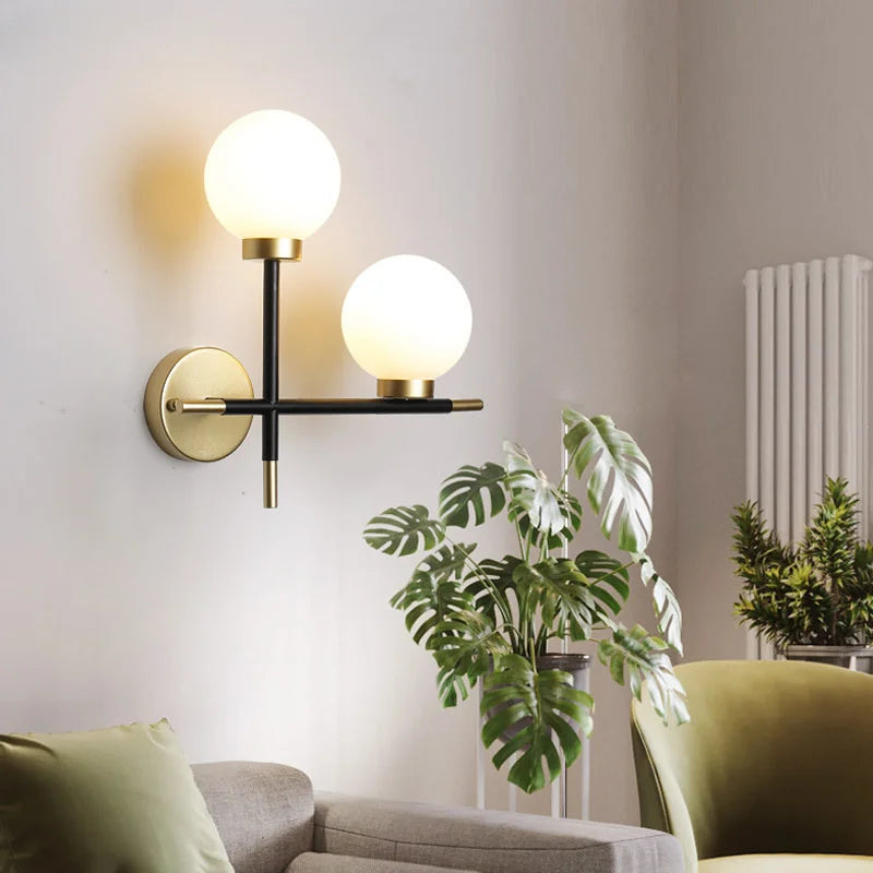 Modern Nordic Double Head LED Wall Sconce