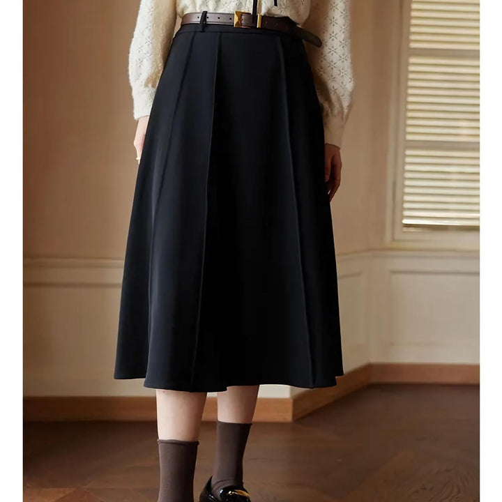 High Waist A-Line Skirt