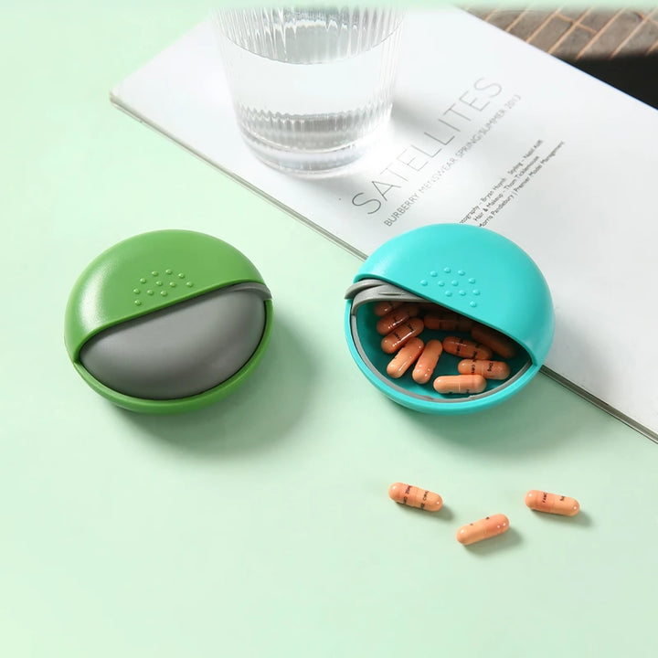 Portable Push and Pull Medicine Pill Organizer