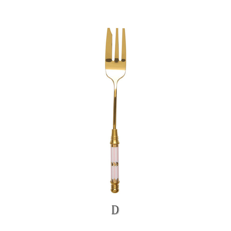 Elegant Gold Dessert Fork