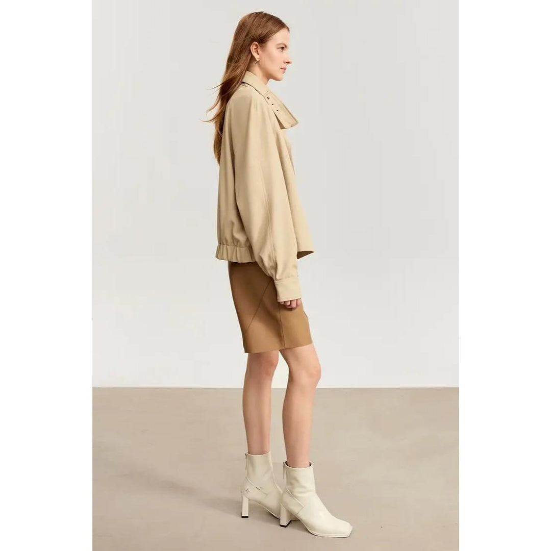 Minimalist Military Women’s Coat