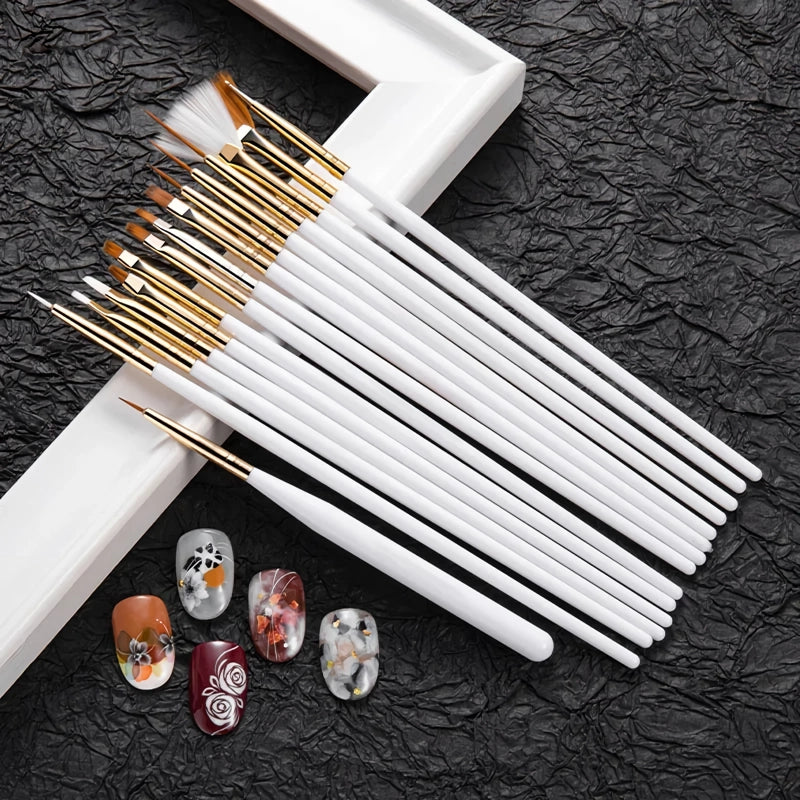 15-Piece Nail Art Brushes Set