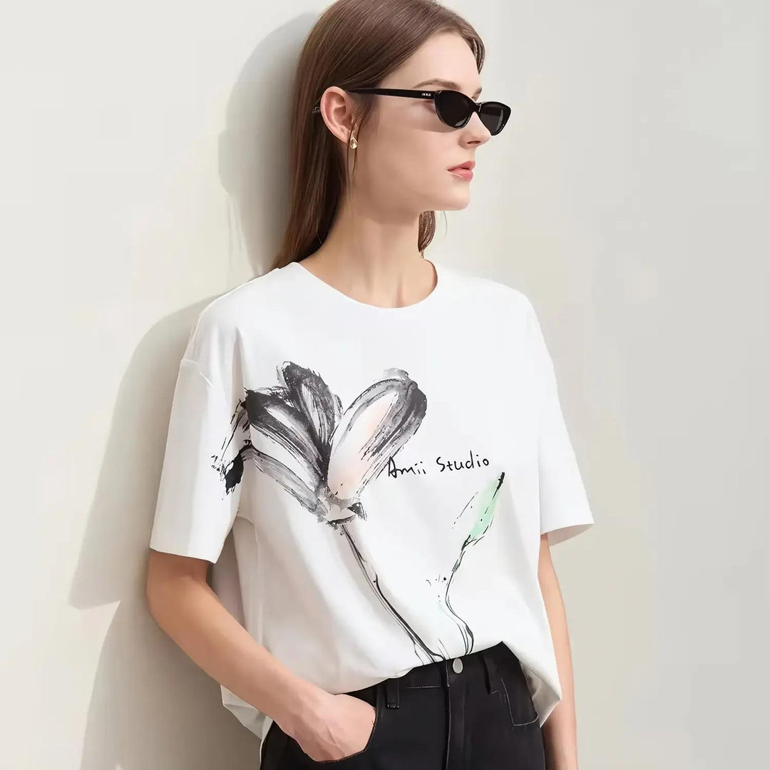 Minimalist Ink Art Print Women's T-Shirt