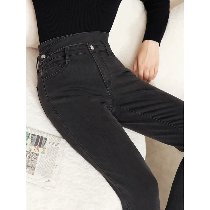 Minimalist Slim High Waist Jeans for Women