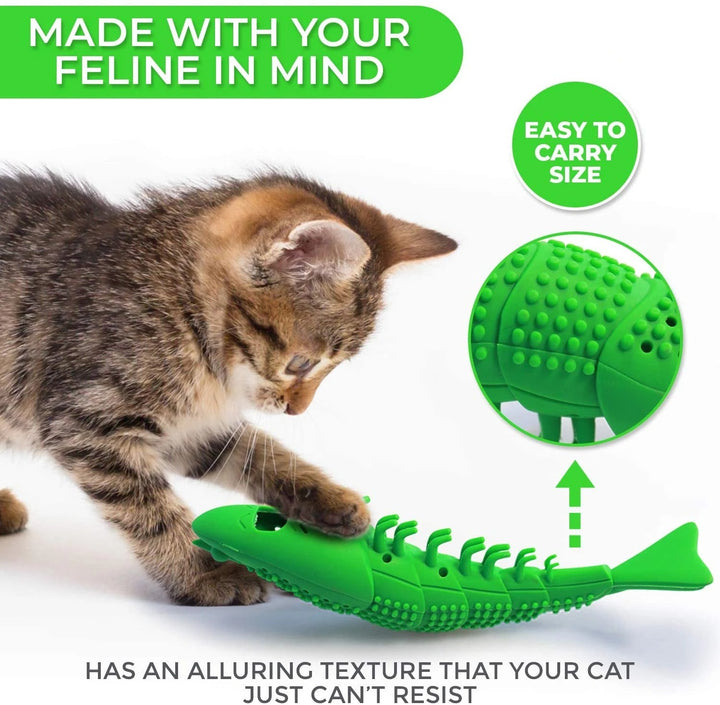 Interactive Cat Toothbrush Toy