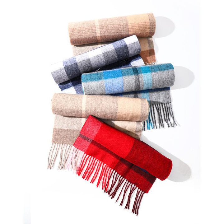 Classic Plaid Cashmere Scarf - Unisex Muffler