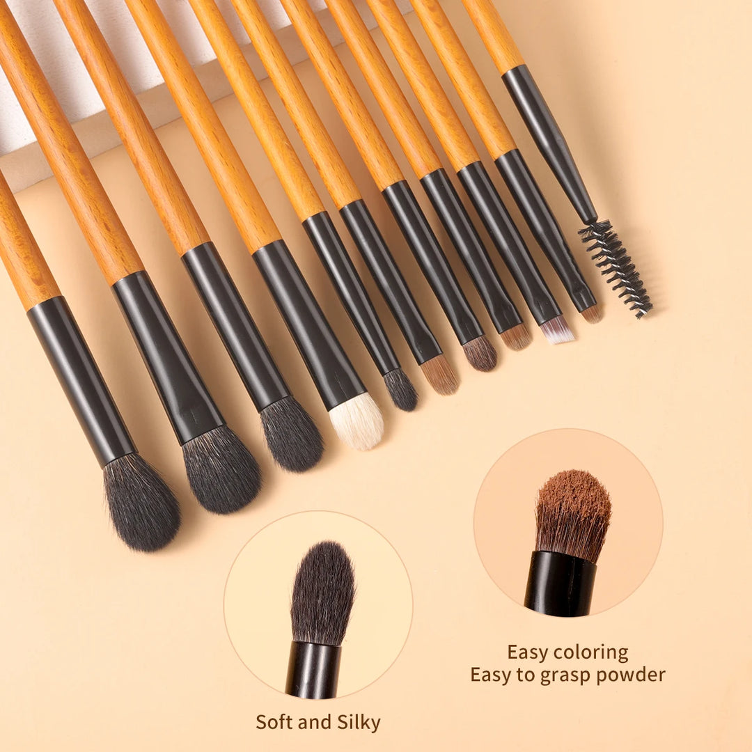 16PCS Natural-Synthetic Makeup Brush Set