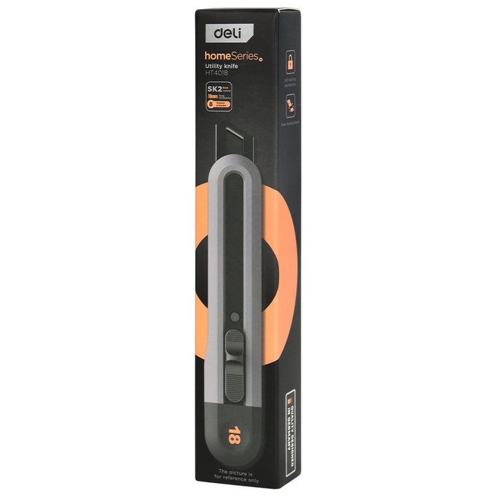 Compact Snap-off Utility Knife with Retractable High Carbon Steel Blades