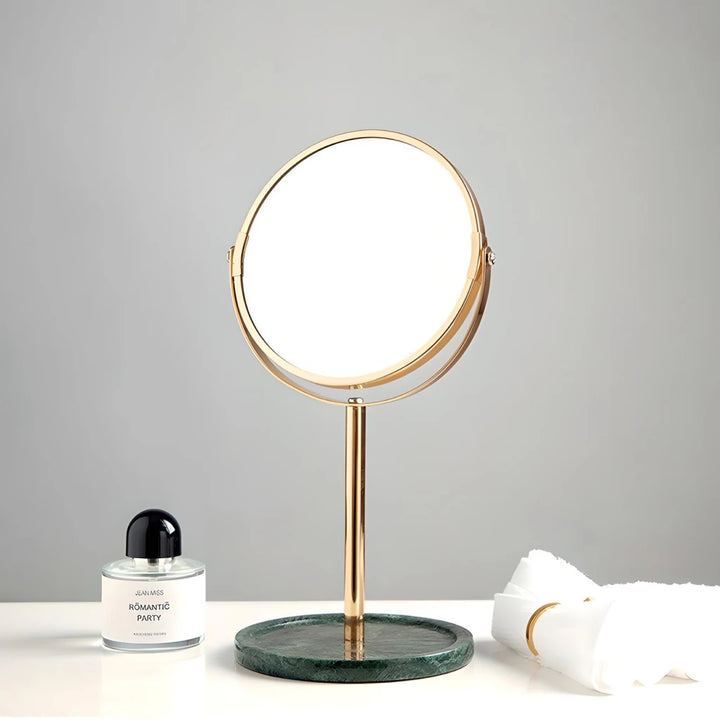 Natural Marble 360 Rotating Makeup Vanity Mirror