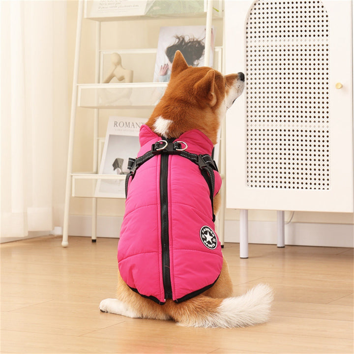 Dog Clothes Waterproof Pet Coat With Harness