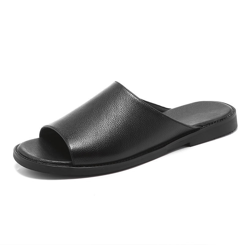 Men's Summer Leather Casual Sandal Slippers