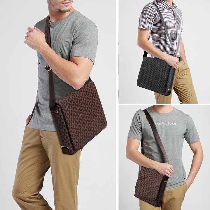 European And American Fashion Men's Flap Shoulder Bag - Trendha