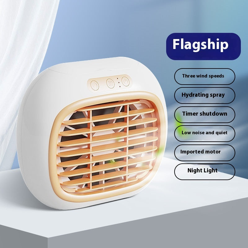 Spray Small Air Conditioner Fan Household Mini