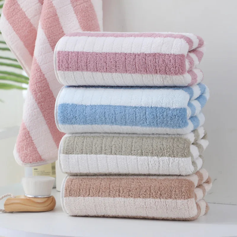 Super Absorbent Coral Fleece Dishcloth and Bath Towel