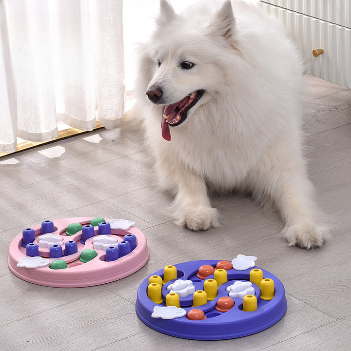 Interactive Dog Puzzle Toy & Slow Feeder Bowl