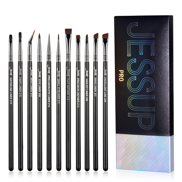 11-Piece Precision Eyeliner Brush Set for Flawless Application