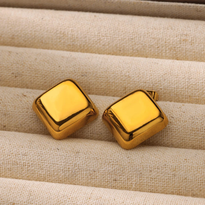 Trendy Geometric Square Stud Earrings