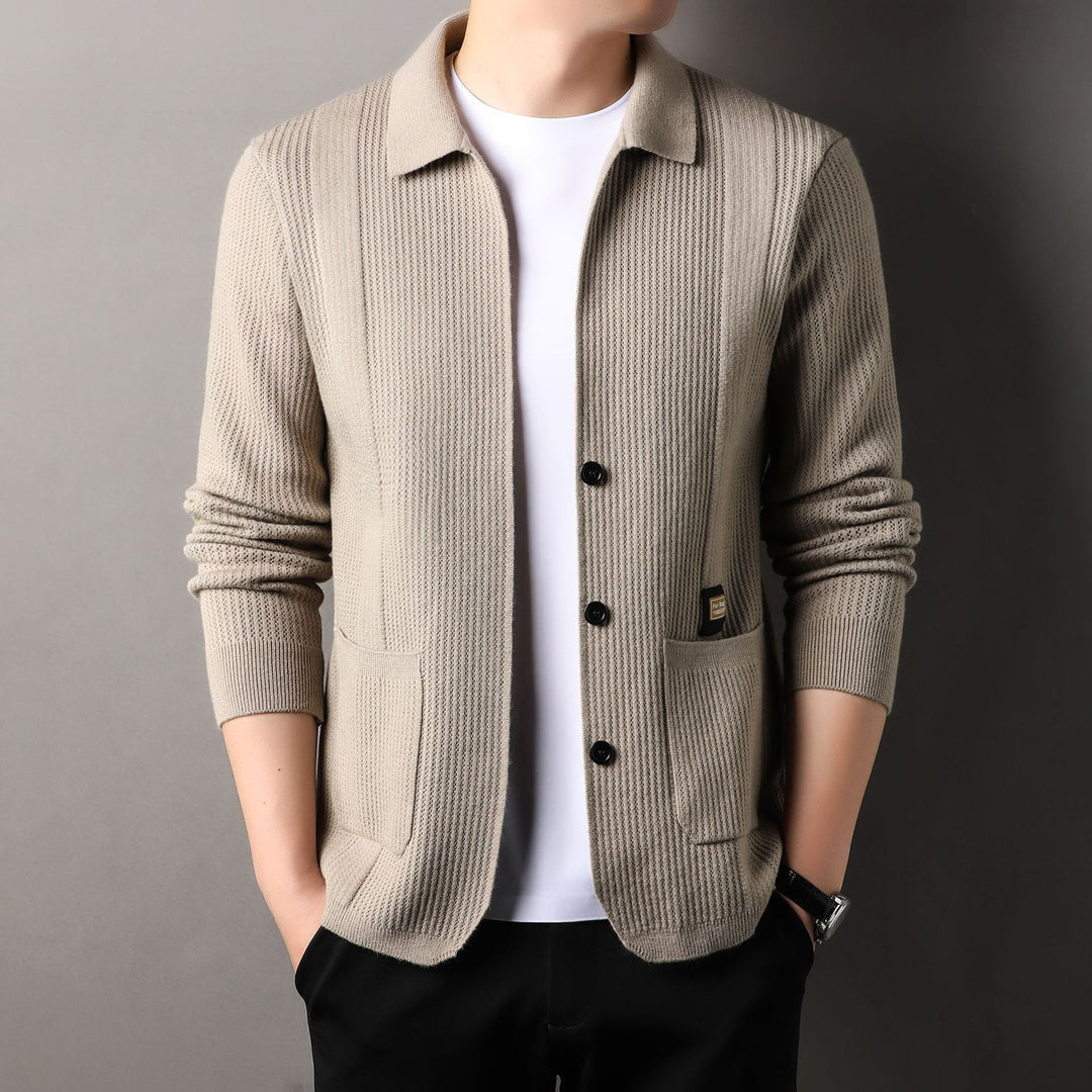 Knitted Cardigan Men's Sweater Coat