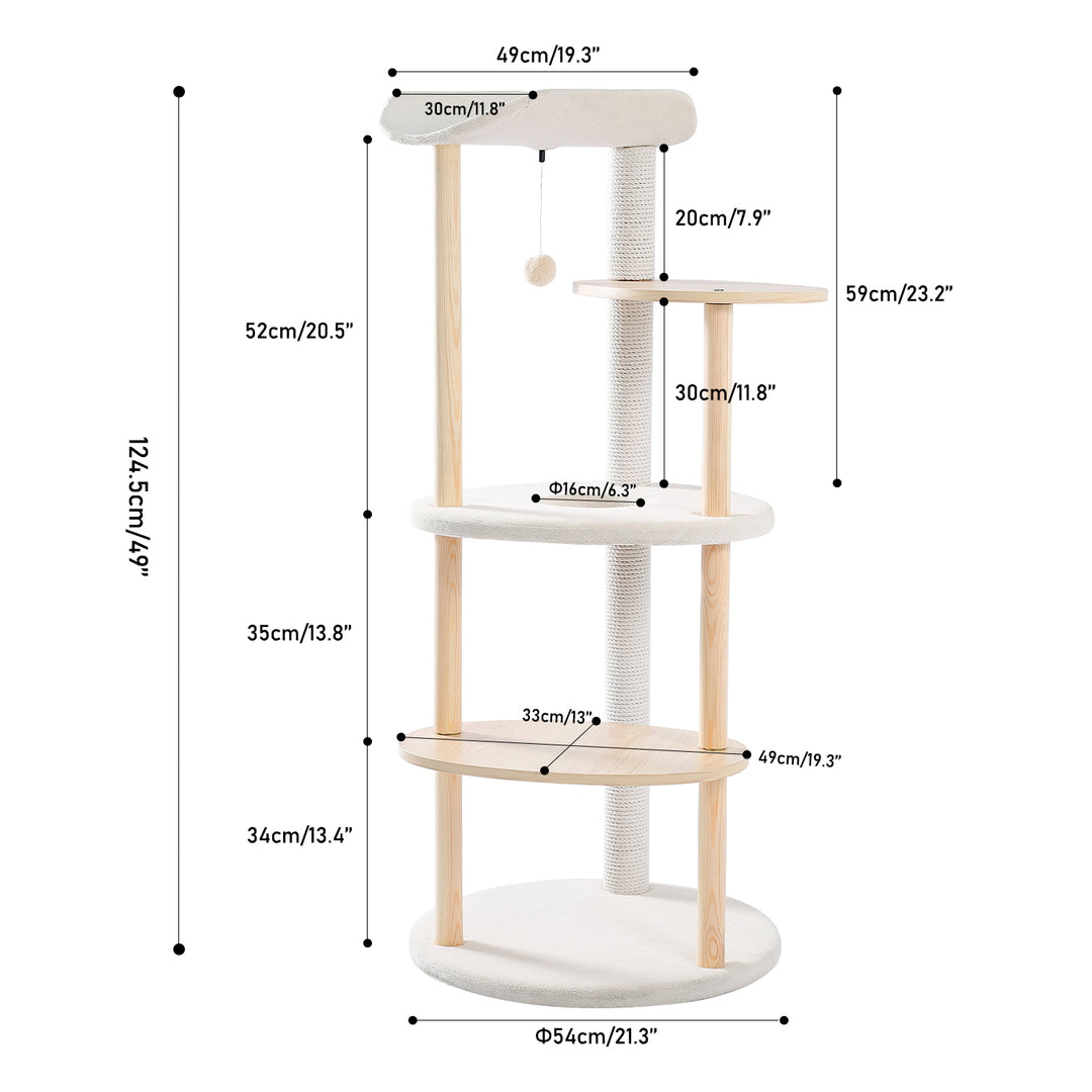 Modern 6-Level Cat Tree Tower