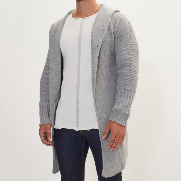 Mid-length Pocket Cardigan Sweater Coat