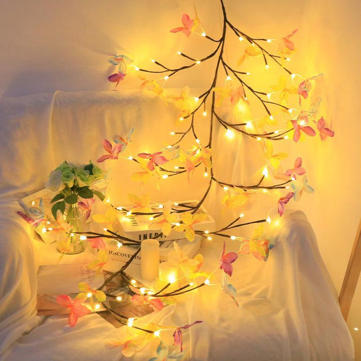 LED Butterfly Tree Rattan Lamp Flexible Shape