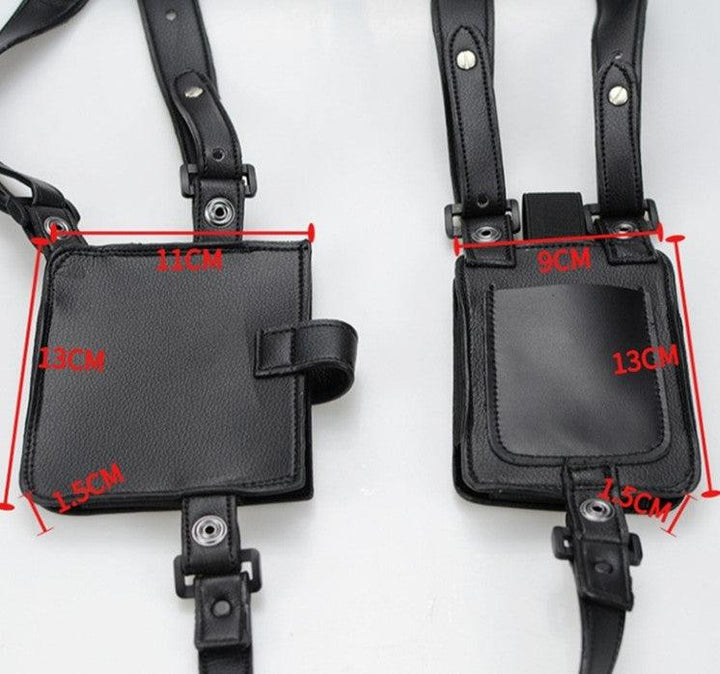 First Layer Cowhide Underarm Wallet Mobile Phone Bag Shoulder Strap - Trendha