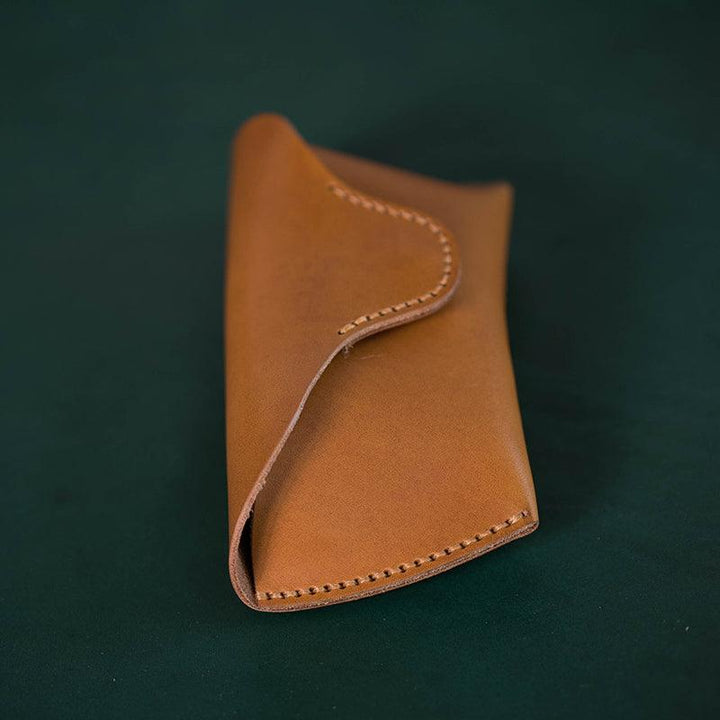 Fog Wax Leather Glasses Case Manual Sewing - Trendha