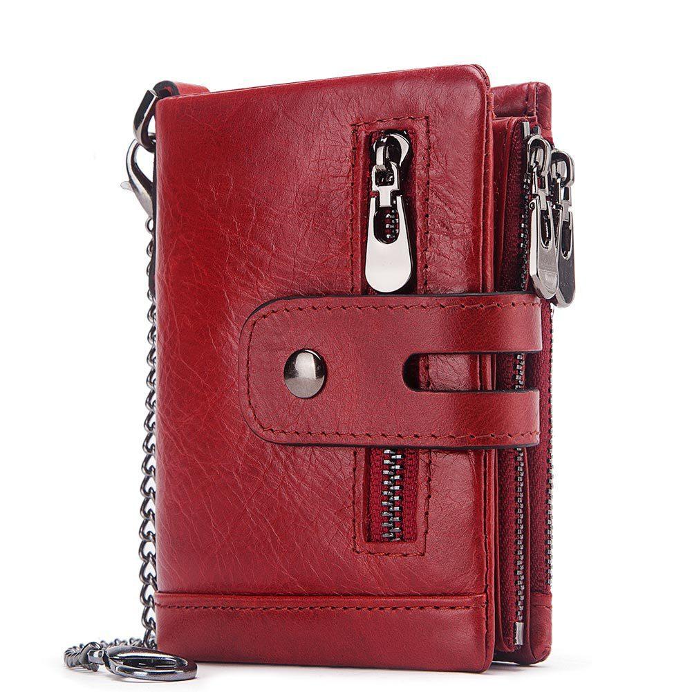 Large Capacity Snap Back Zipper Wallet - Trendha