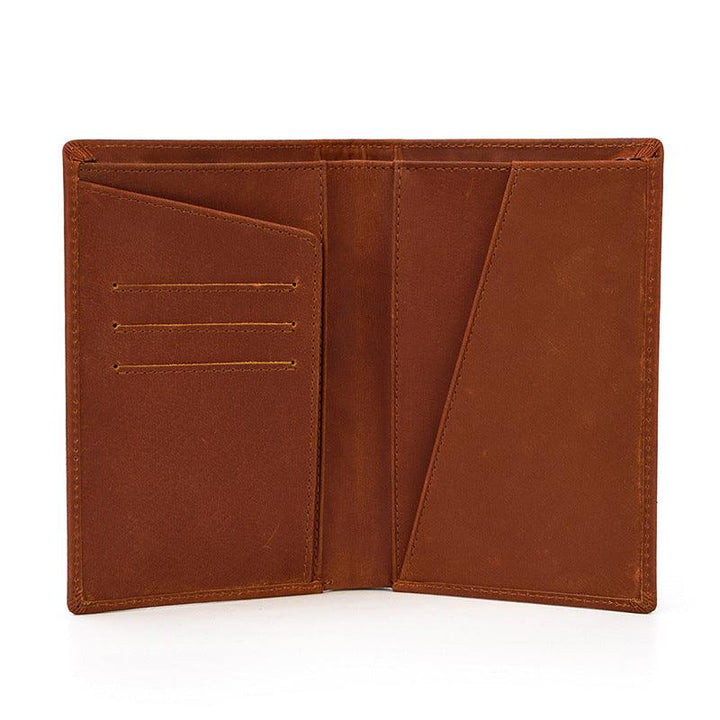 Leather Passport Mad Horse Leather Wallet - Trendha