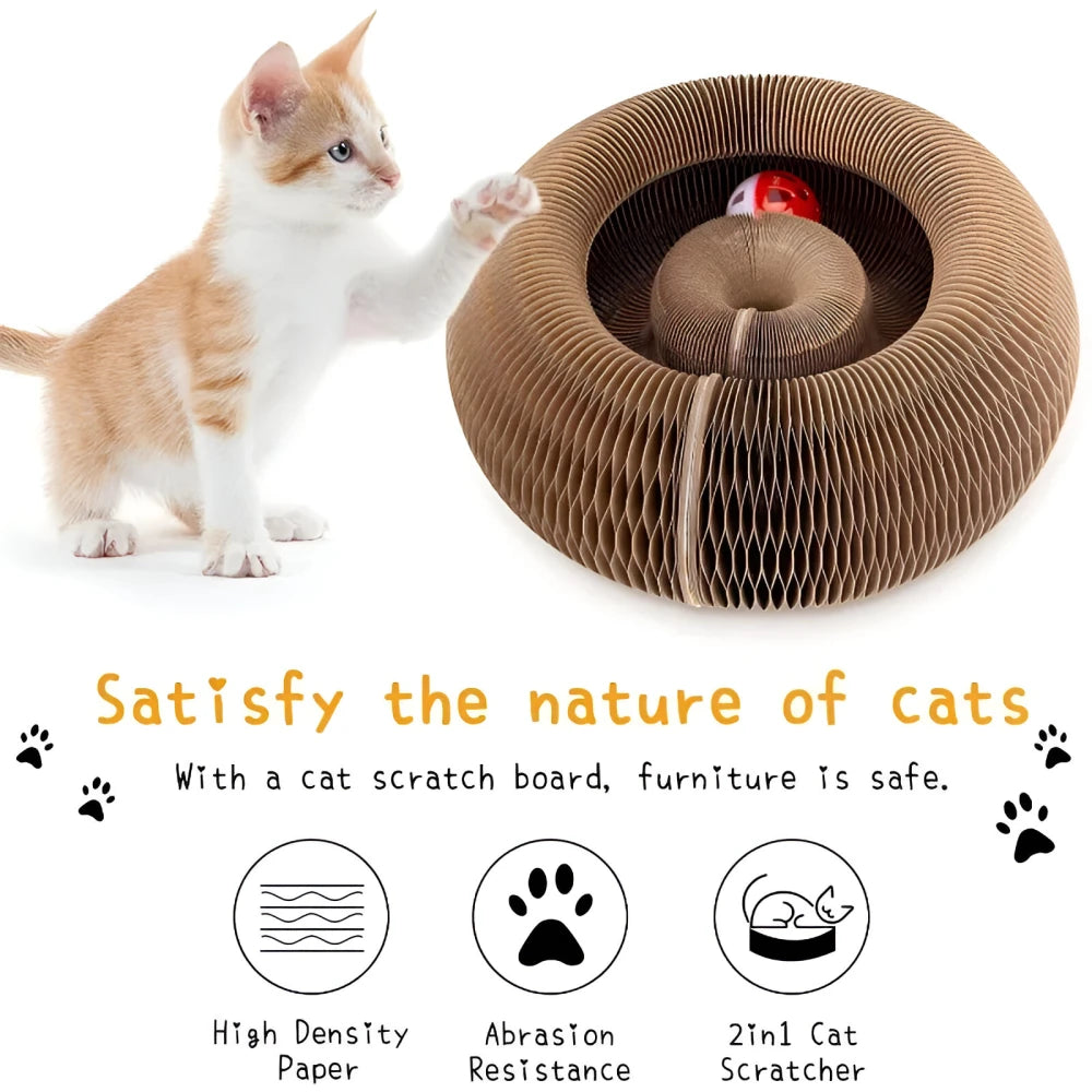 Magic Transformation Corrugated Paper Cat Scratching Ball