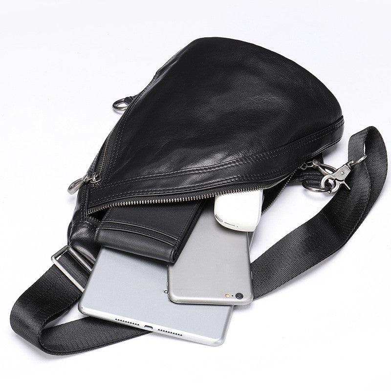 Men's Fashion Leather Messenger Bag For Business - Trendha