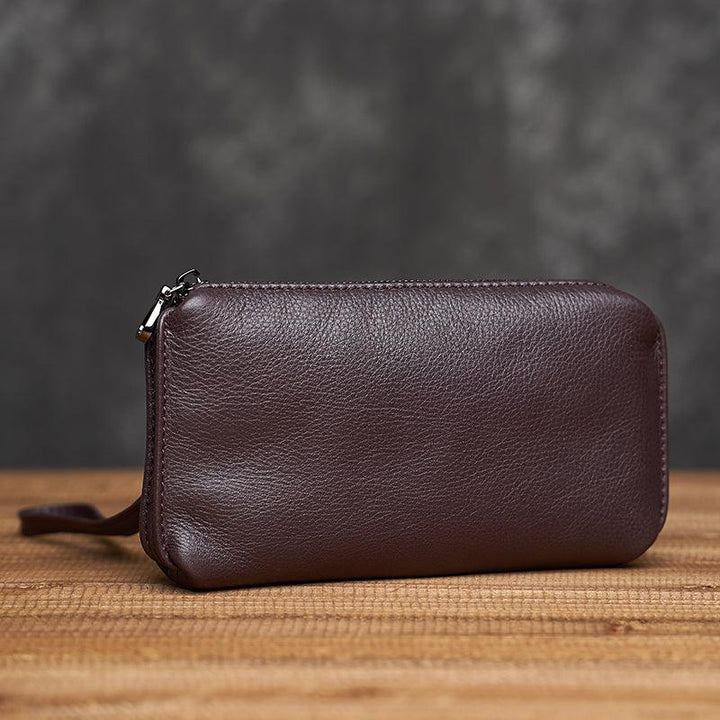 Men's Leather Top Leather Handbag - Trendha