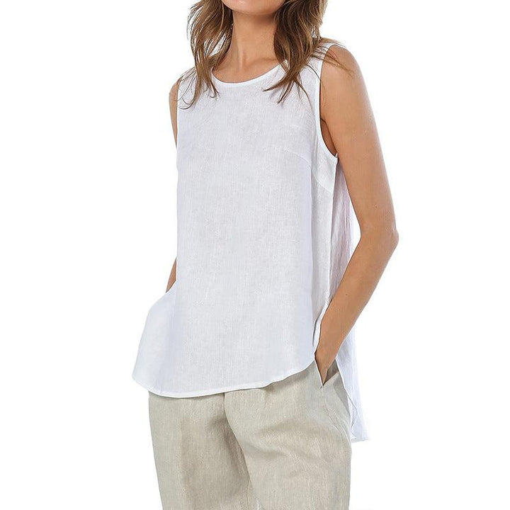 Pure Linen Vest Women's Clothing Special-interest Design - Trendha