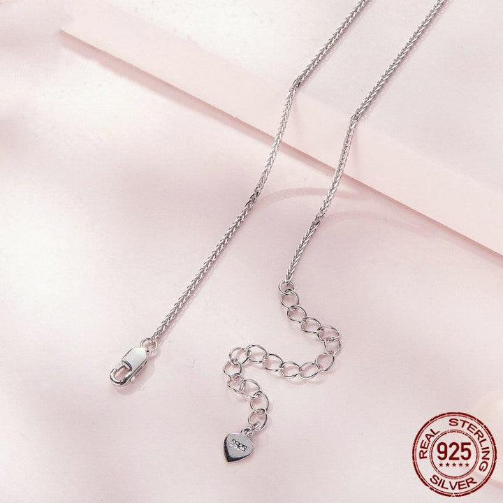 S925 Mother And Daughter Heart Affection Light Luxury Necklace - Trendha