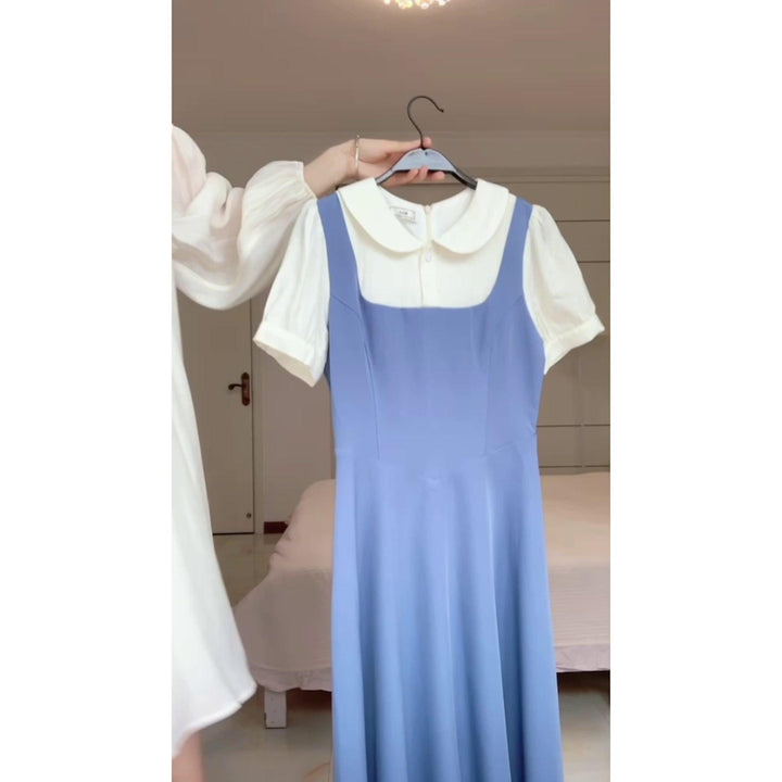 Salt Sweet Dress Fake Two-piece College Style Gentle - Trendha