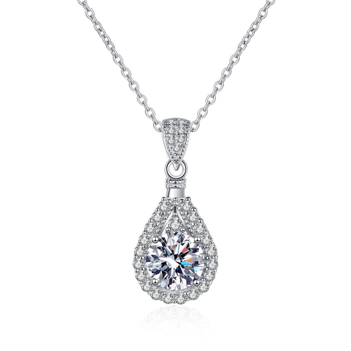 Sterling Silver Necklace For Women Moissanite Delicate - Trendha