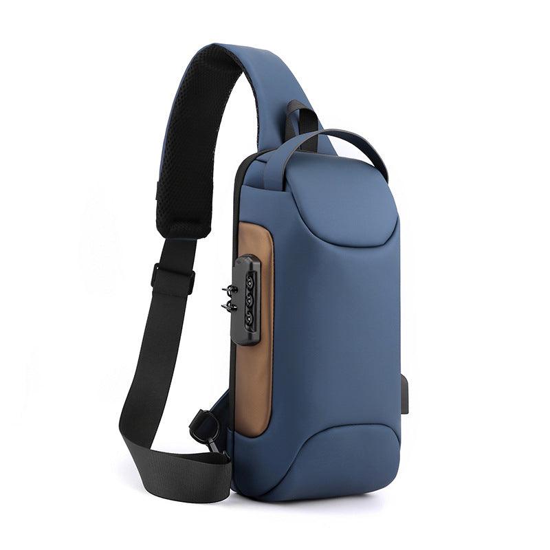 USB Charging Business Shoulder Chest Bag - Trendha