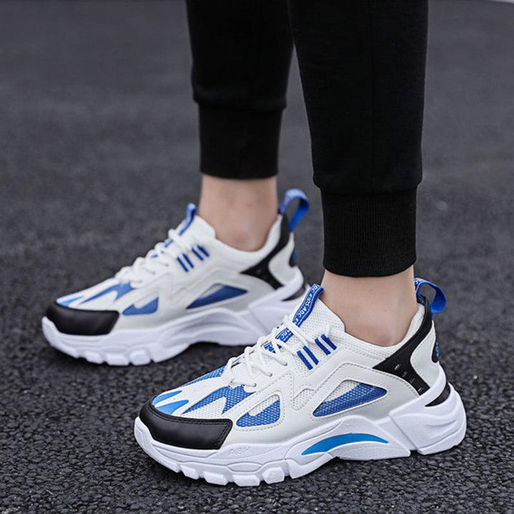White Sneakers Men Non Slip Walking Running Shoes Sports - Trendha